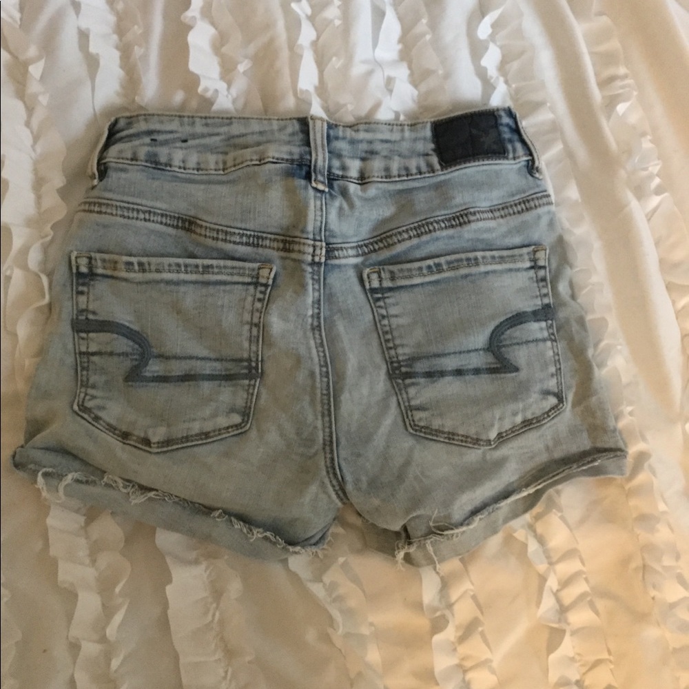AEO stretchy denim shorts